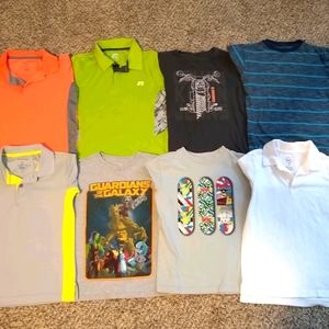 Lot of 8 boys t-shirts size 6/7 short sleeve